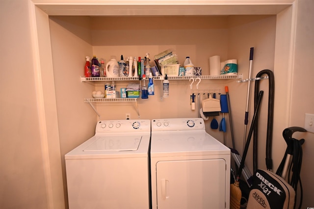 950 Tiffany Ln, North Myrtle Beach, SC 29582 - laundry room featuring separate washer and dryer