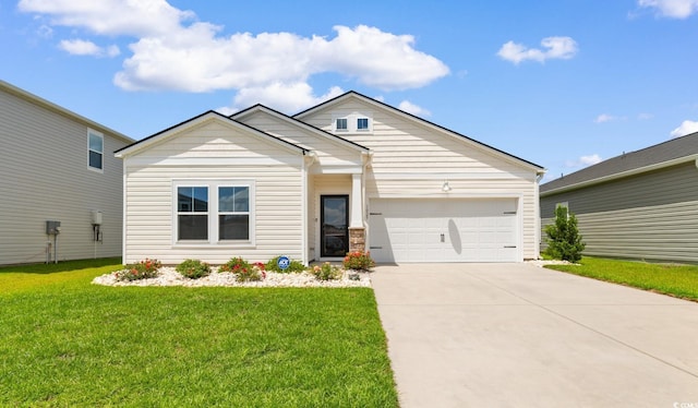 1029 Saltgrass Way, Myrtle Beach, SC 29588 - view of front of home featuring an attached garage, driveway, and a front lawn