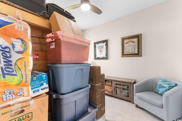 1029 Saltgrass Way, Myrtle Beach, SC 29588 - carpeted office with ceiling fan