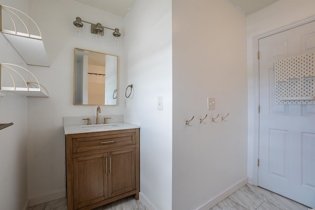 1897 Mossberg Dr, Sumter, SC 29150 - full bath featuring marble finish flooring and vanity