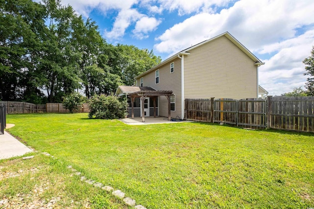 1897 Mossberg Dr, Sumter, SC 29150 - fenced backyard with a pergola and a patio area
