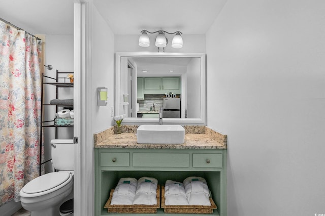 2001 S Ocean Blvd Unit 1405, Myrtle Beach, SC 29577 - bathroom with vanity and a shower with curtain