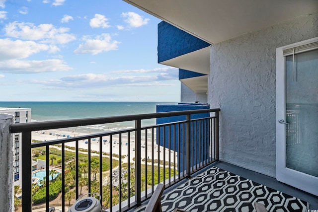 2001 S Ocean Blvd Unit 1405, Myrtle Beach, SC 29577 - balcony featuring a water view