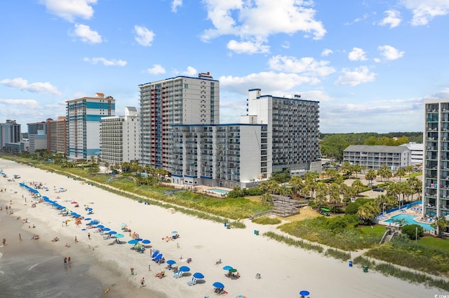 2001 S Ocean Blvd Unit 1405, Myrtle Beach, SC 29577 - bird's eye view of expansive coastline and city skyline