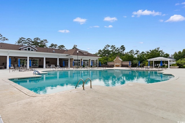 637 Grand Cypress Way, Murrells Inlet, SC 29576 - community pool featuring a patio area and a gazebo