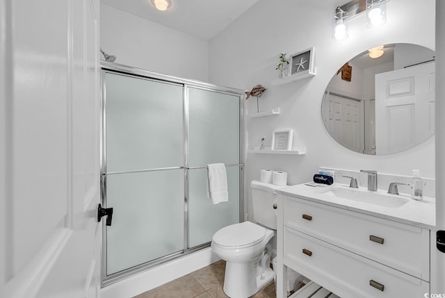 4821 Luster Leaf Cir Unit 202, Myrtle Beach, SC 29577 - full bath with vanity, an enclosed shower, and tile patterned flooring
