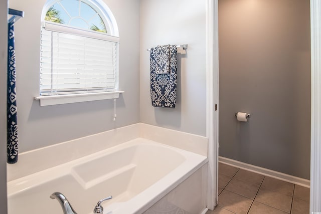 174 Edward Ave, Murrells Inlet, SC 29576 - bathroom with a garden tub and tile patterned flooring