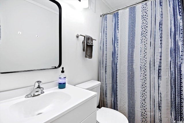 9400 Shore Dr Unit 409, Myrtle Beach, SC 29572 - bathroom featuring vanity and a shower with shower curtain
