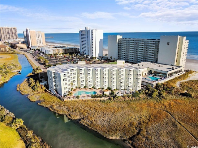 9400 Shore Dr Unit 409, Myrtle Beach, SC 29572 - view of urban area featuring a nearby body of water and a pool area