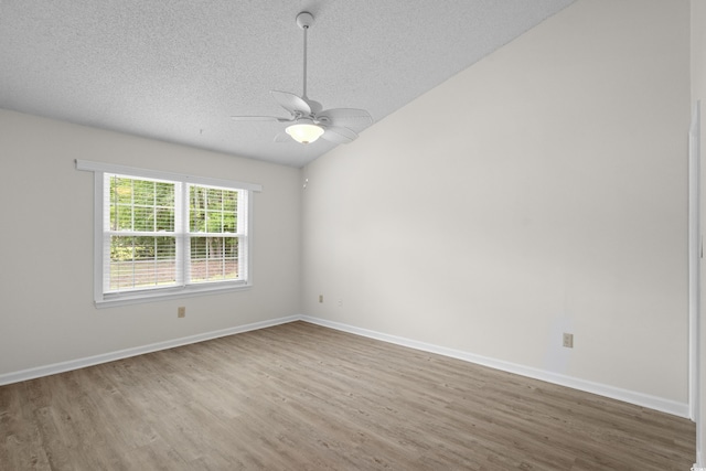 6576 Pebble Beach Cres, Myrtle Beach, SC 29588 - empty room featuring wood finished floors, a textured ceiling, and ceiling fan
