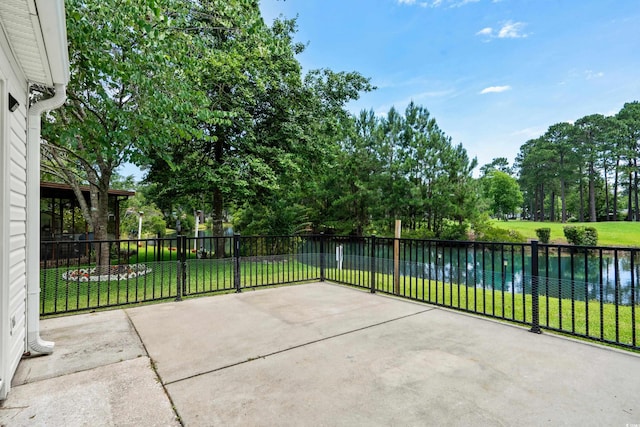 6576 Pebble Beach Cres, Myrtle Beach, SC 29588 - view of patio with a water view and view of scattered trees