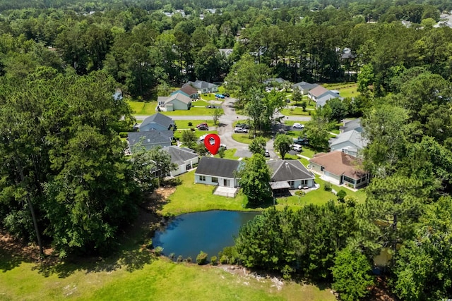 6576 Pebble Beach Cres, Myrtle Beach, SC 29588 - aerial perspective of suburban area featuring a nearby body of water and a forest