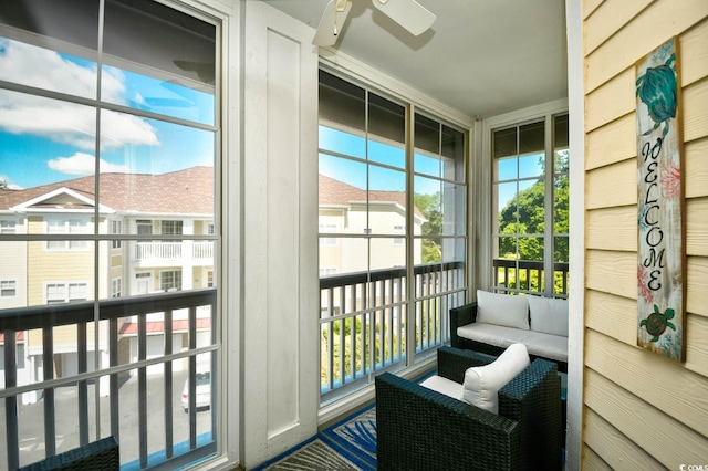 5650 Barefoot Resort Bridge Rd Unit 431, North Myrtle Beach, SC 29582 - balcony with a ceiling fan
