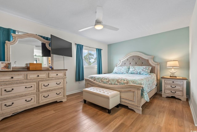 775 Plantation Dr Unit 53, Little River, SC 29566 - bedroom with light wood-style floors and ceiling fan