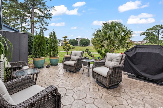 775 Plantation Dr Unit 53, Little River, SC 29566 - view of patio / terrace featuring grilling area and outdoor lounge area