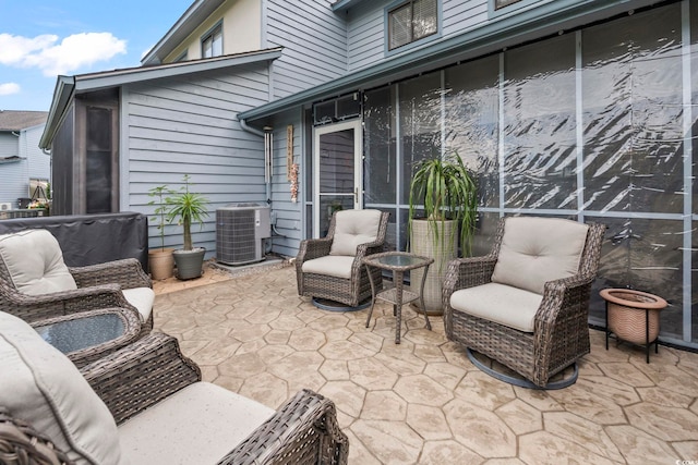 775 Plantation Dr Unit 53, Little River, SC 29566 - view of patio / terrace with a sunroom