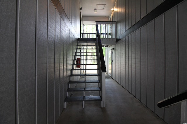 950 Forestbrook Rd Unit B-8, Myrtle Beach, SC 29588 - staircase with concrete flooring