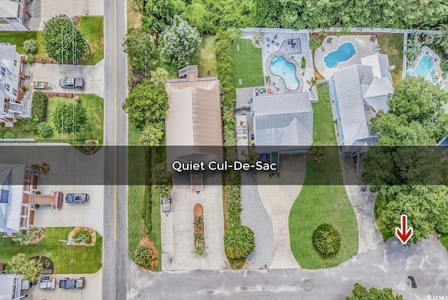 5 Tiara Ln, Murrells Inlet, SC 29576 - aerial view of a pool