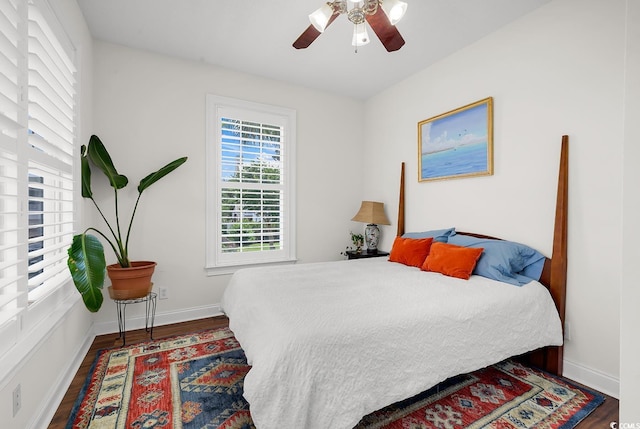 5 Tiara Ln, Murrells Inlet, SC 29576 - bedroom featuring wood finished floors and ceiling fan