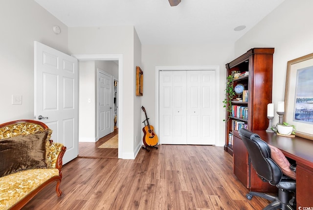 5 Tiara Ln, Murrells Inlet, SC 29576 - office area featuring wood finished floors and baseboards