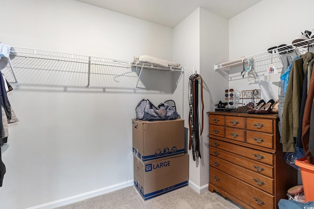 651 Choctaw Dr, Conway, SC 29526 - walk in closet featuring light colored carpet