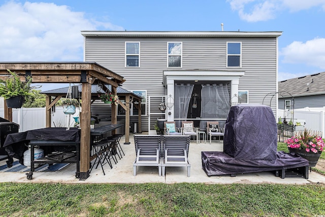 651 Choctaw Dr, Conway, SC 29526 - back of property with a gazebo, a patio area, and an outdoor hangout area