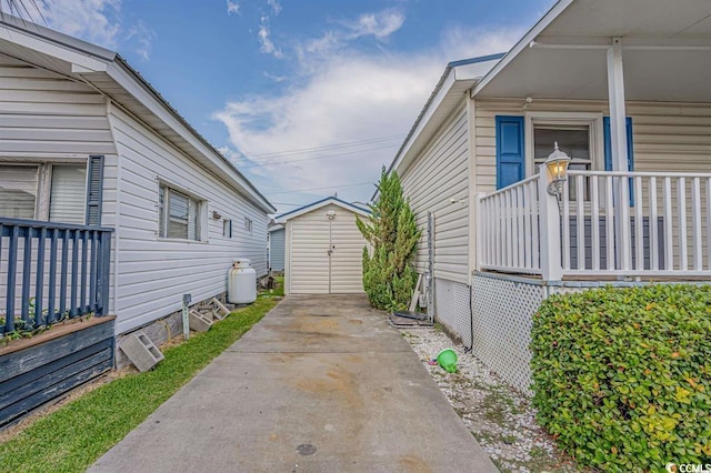 6001-1459 S Kings Hwy, Myrtle Beach, SC 29575 - view of property exterior with a shed