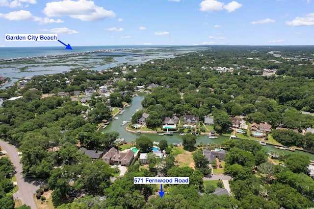571 Fernwood Rd, Murrells Inlet, SC 29576 - aerial view of a nearby body of water
