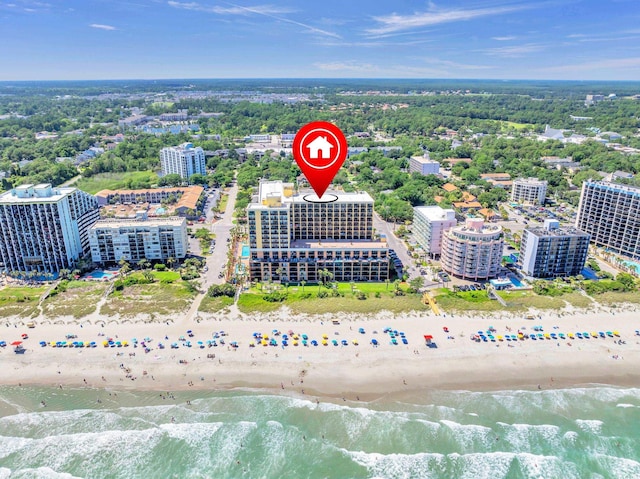 6900 N Ocean Blvd Unit 201, Myrtle Beach, SC 29572 - drone / aerial view of expansive coastline