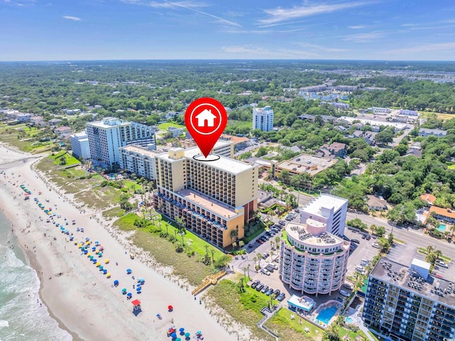 6900 N Ocean Blvd Unit 201, Myrtle Beach, SC 29572 - aerial view of unending shoreline