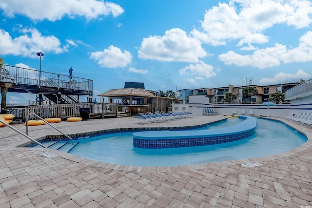 9550 Shore Dr Unit 225, Myrtle Beach, SC 29572 - community pool featuring a patio area