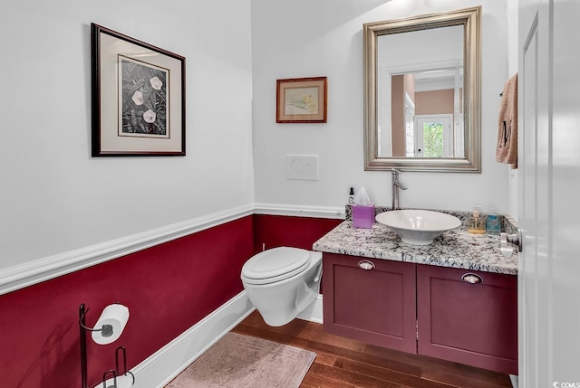 128 Knotty Pine Way, Murrells Inlet, SC 29576 - bathroom featuring wood finished floors and vanity