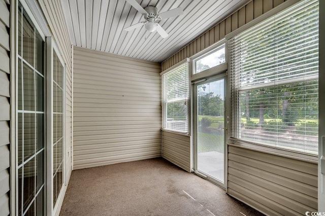 456 Colonial Trace Dr Unit 13-E, Longs, SC 29568 - unfurnished sunroom featuring ceiling fan
