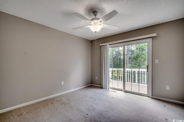 456 Colonial Trace Dr Unit 13-E, Longs, SC 29568 - spare room with carpet flooring, ceiling fan, and a textured ceiling