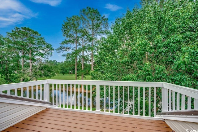456 Colonial Trace Dr Unit 13-E, Longs, SC 29568 - wooden deck with a water view