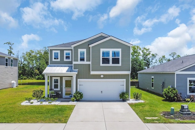 788 Dusty Pine Way, Myrtle Beach, SC 29588 - view of front of house featuring a front yard, an attached garage, and concrete driveway