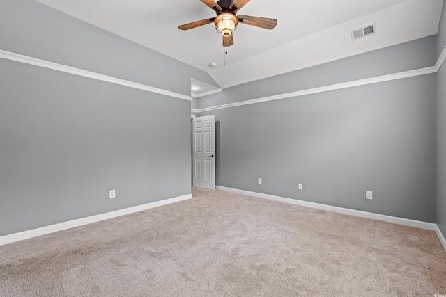 307 Russ Rd, Loris, SC 29569 - carpeted empty room with a ceiling fan and lofted ceiling