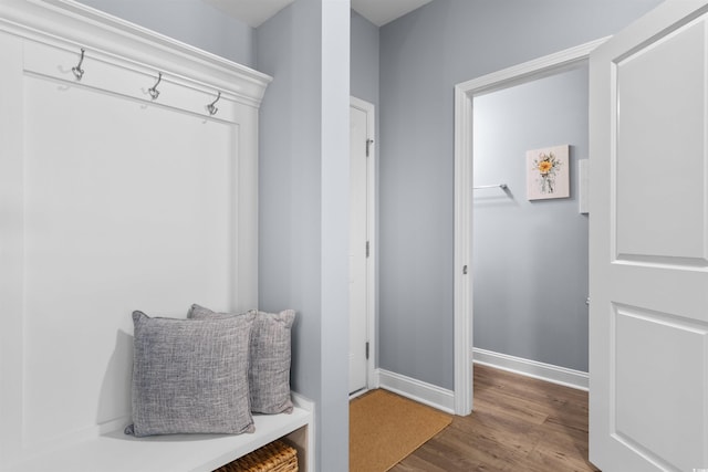 226 Calhoun Falls Dr, Myrtle Beach, SC 29579 - mudroom with wood finished floors and baseboards