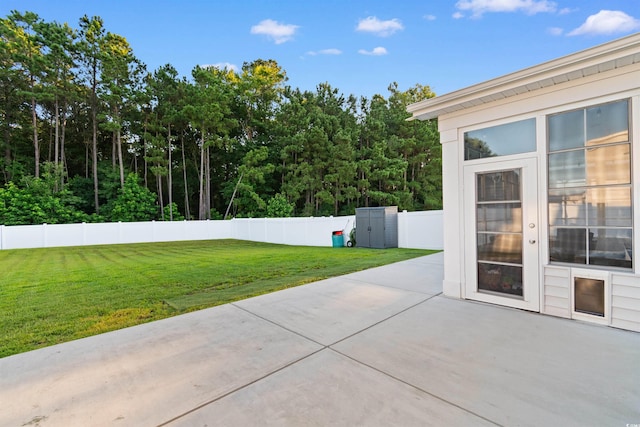 226 Calhoun Falls Dr, Myrtle Beach, SC 29579 - fenced backyard featuring a patio area