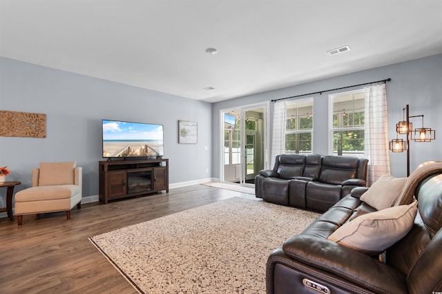 226 Calhoun Falls Dr, Myrtle Beach, SC 29579 - living room featuring wood finished floors and baseboards