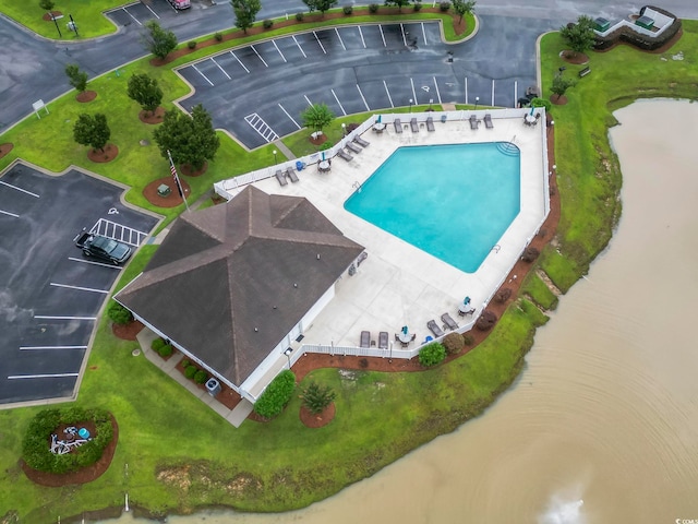 314 Black Oak Ln Unit 102, Murrells Inlet, SC 29576 - aerial view of a pool