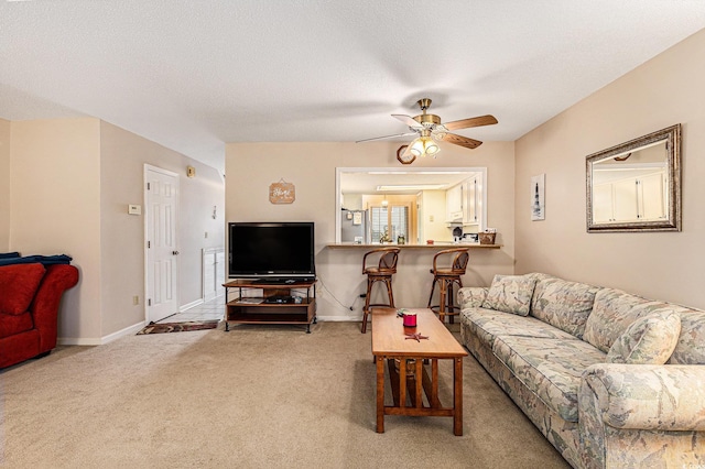 951 Plantation Dr Unit F1, Little River, SC 29566 - living area featuring light carpet and ceiling fan
