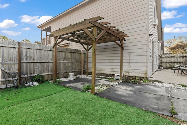 1710-C Edge Dr, North Myrtle Beach, SC 29582 - view of parking / parking lot with a fenced backyard