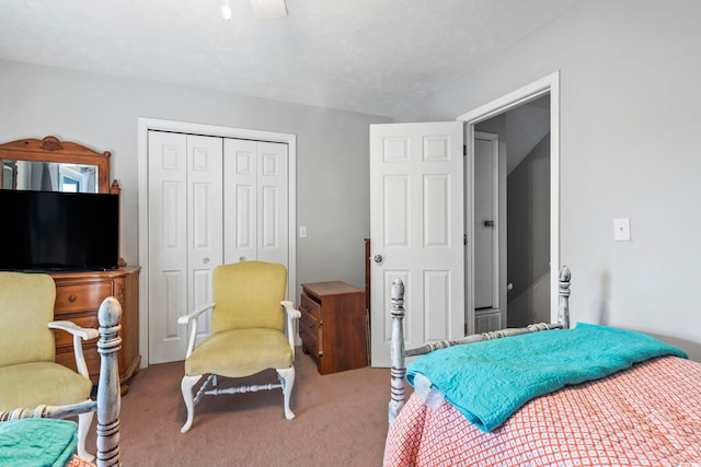 1710-C Edge Dr, North Myrtle Beach, SC 29582 - bedroom with carpet and a closet