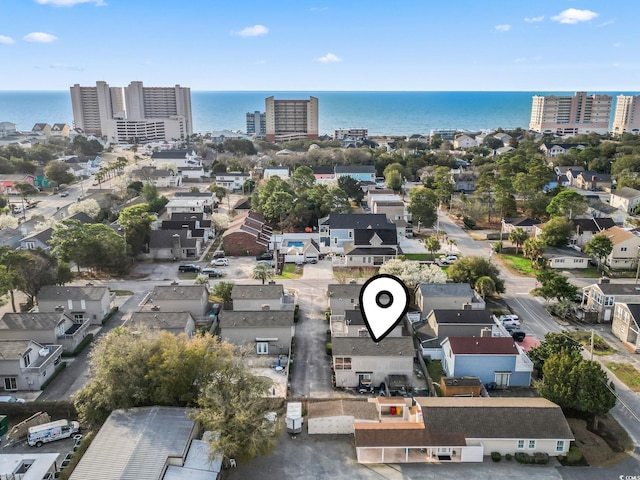 1710-C Edge Dr, North Myrtle Beach, SC 29582 - aerial overview of property's location featuring a large body of water and nearby urban area