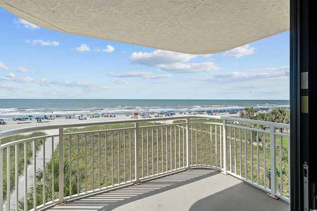 523 S Ocean Blvd Unit 305, North Myrtle Beach, SC 29582 - balcony with view of water and beach