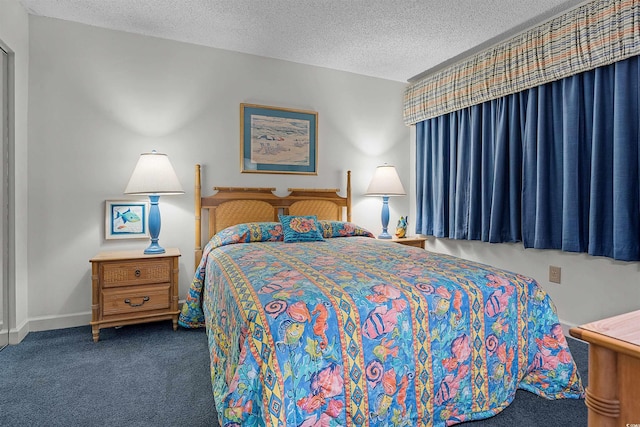 523 S Ocean Blvd Unit 305, North Myrtle Beach, SC 29582 - bedroom with carpet floors and a textured ceiling