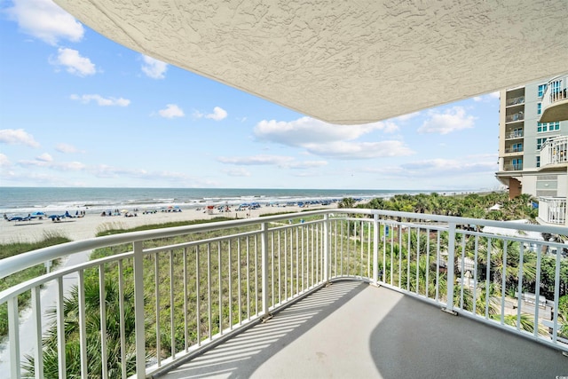 523 S Ocean Blvd Unit 305, North Myrtle Beach, SC 29582 - balcony featuring view of water and beach