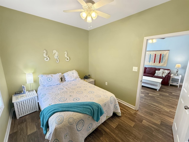 147 Weatherboard Ct, Pawleys Island, SC 29585 - bedroom featuring wood finished floors and ceiling fan