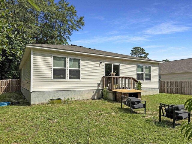 2021 Loblolly St, Georgetown, SC 29440 - back of house featuring a fenced backyard